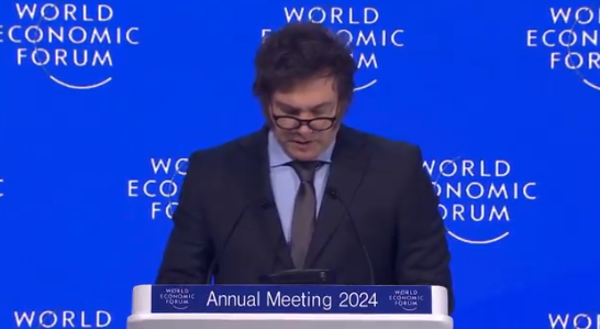 Javier Milei at WEF World Economic Forum freedom