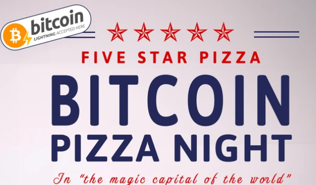 Five Star Pizza accepts Bitcoin